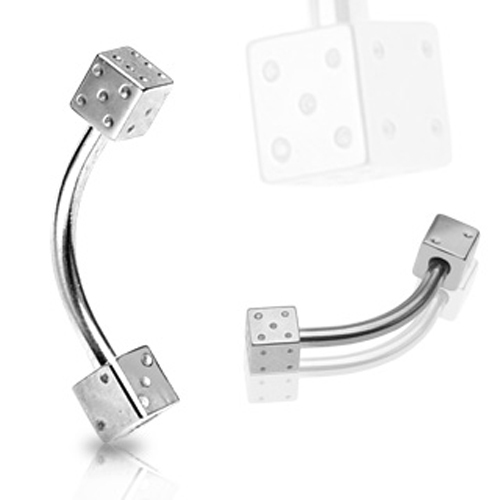 Pair steel dice top lip - steel,
